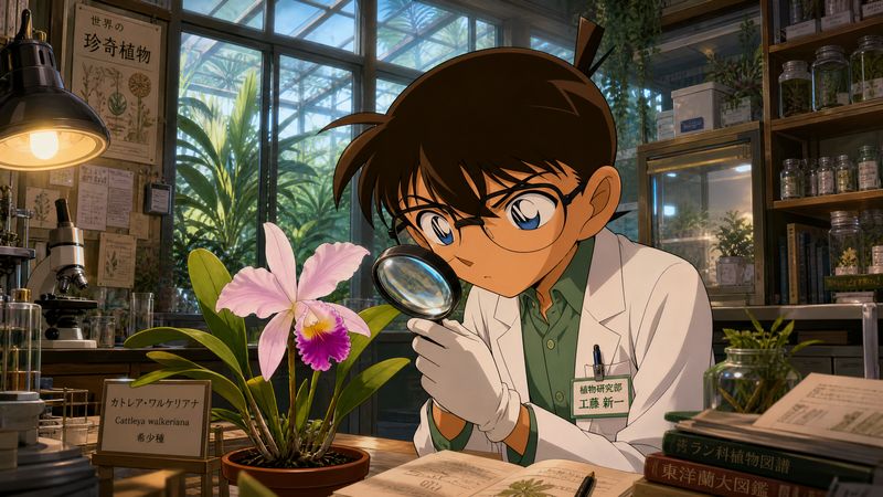 探花植物视频-珍稀兰花观察记录